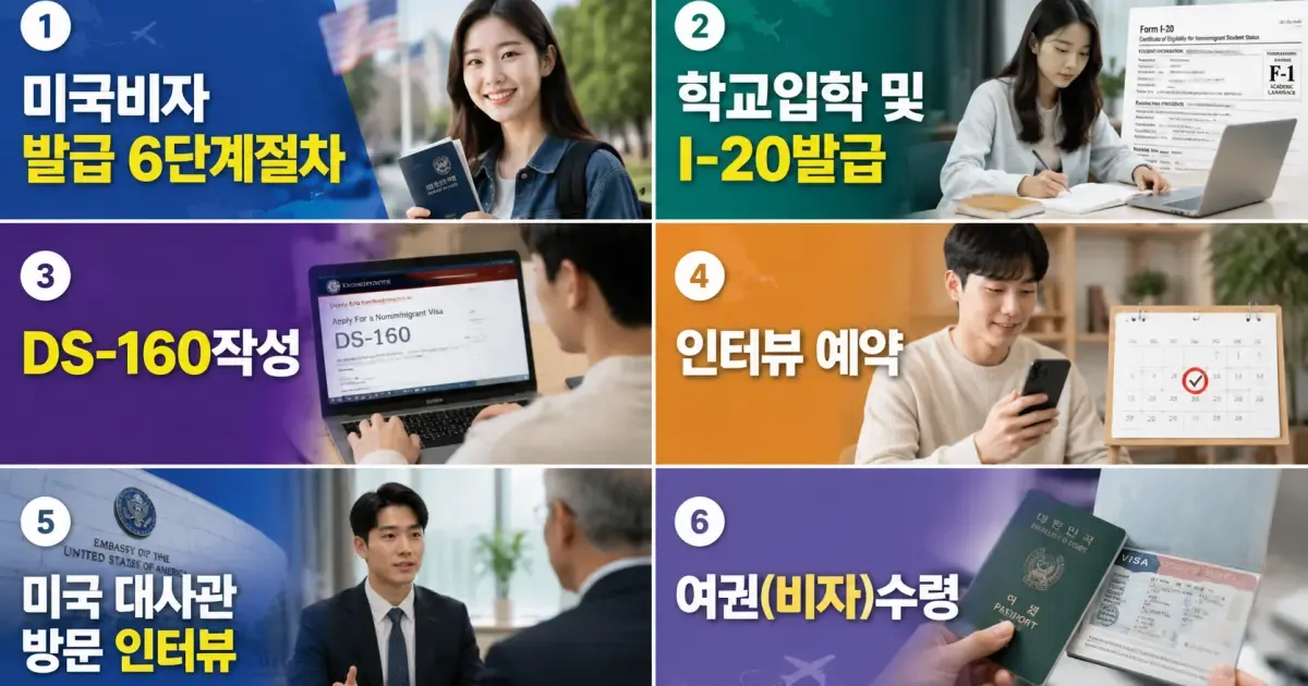 미국학생비자발급절차